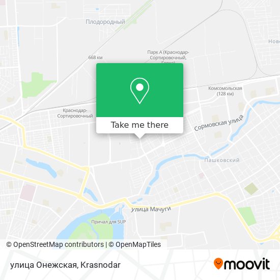 улица Онежская map