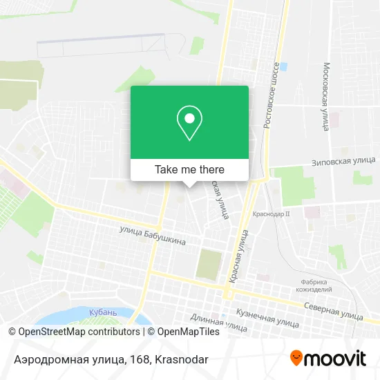 Аэродромная улица, 168 map