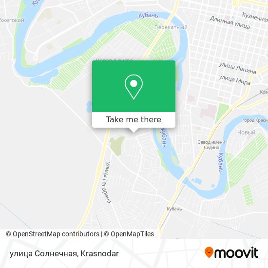 улица Солнечная map