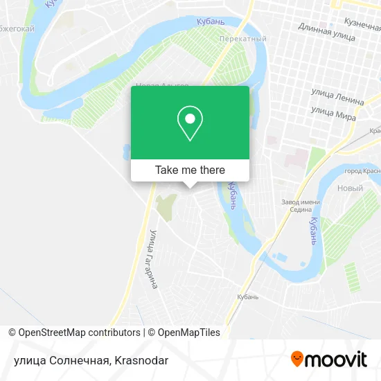 улица Солнечная map
