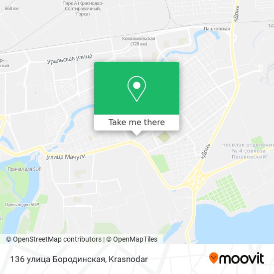 136 улица Бородинская map