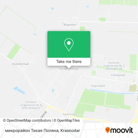 микрорайон Тихая Поляна map