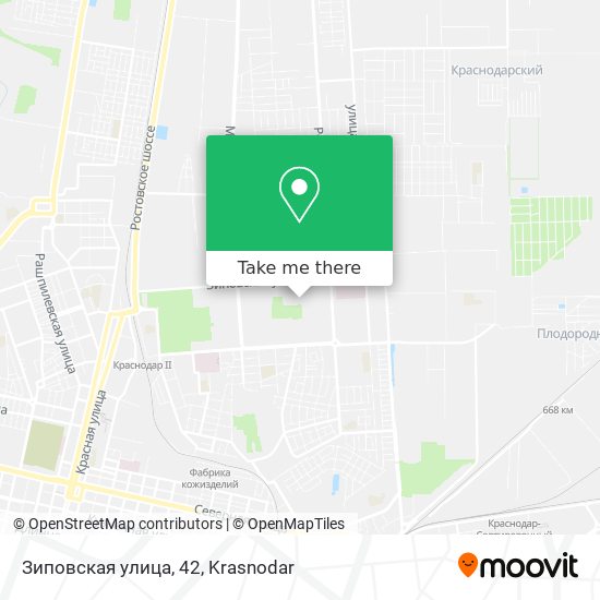 Зиповская улица, 42 map