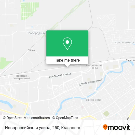 Новороссийская улица, 250 map
