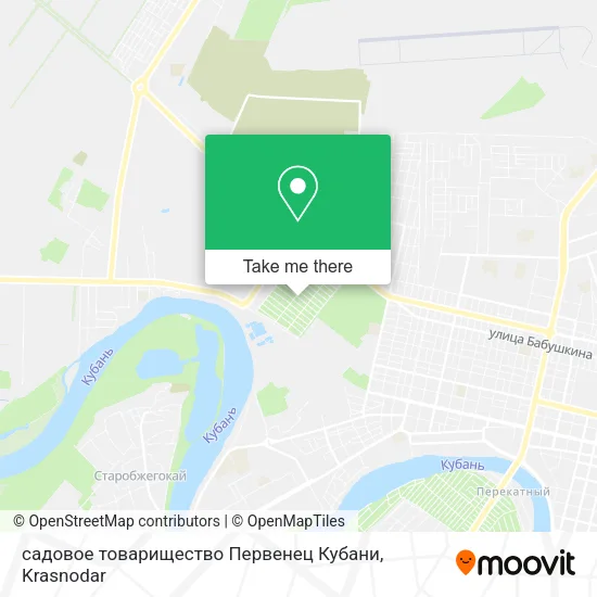 садовое товарищество Первенец Кубани map
