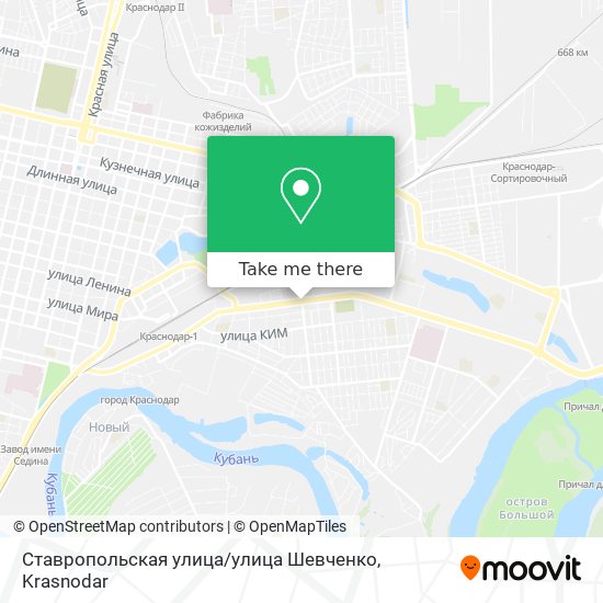 Ставропольская улица / улица Шевченко map