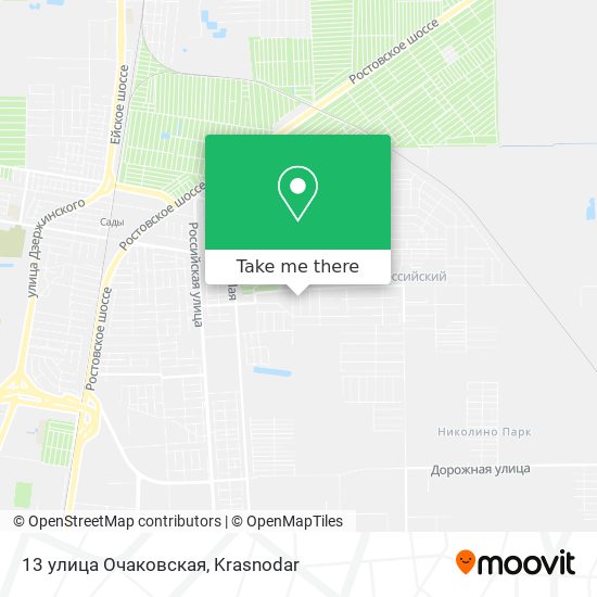13 улица Очаковская map