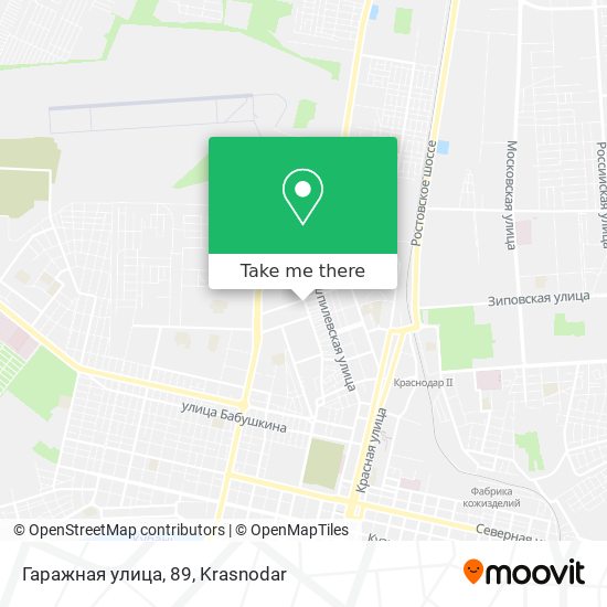Гаражная улица, 89 map
