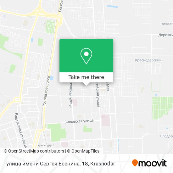улица имени Сергея Есенина, 18 map