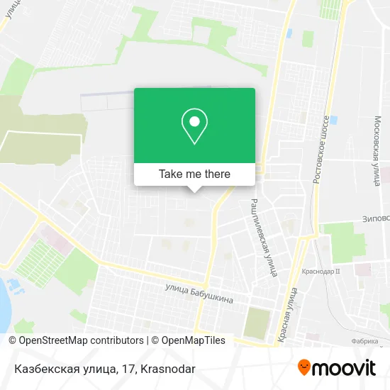 Казбекская улица, 17 map
