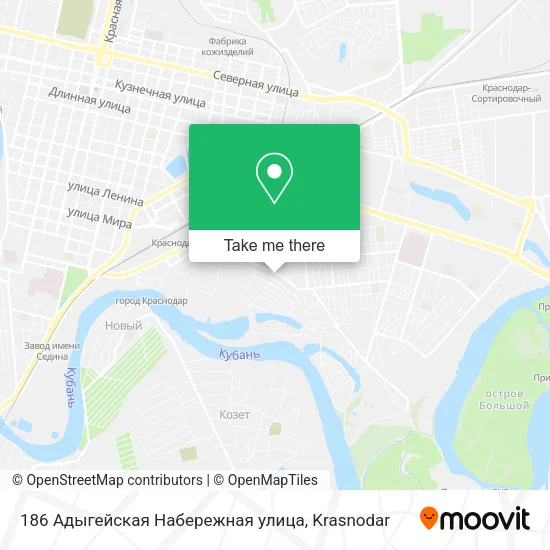 186 Адыгейская Набережная улица map