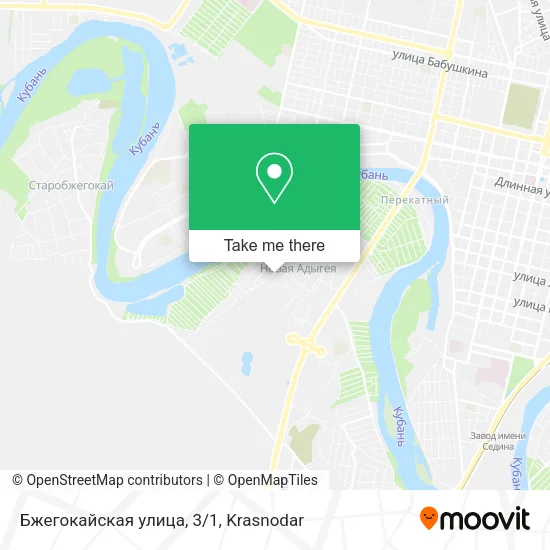 Бжегокайская улица, 3/1 map