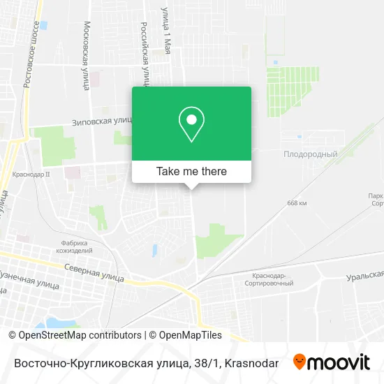 Восточно-Кругликовская улица, 38 / 1 map