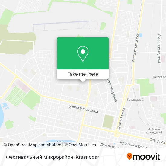 Фестивальный микрорайон map