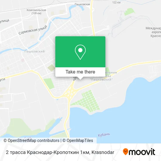 2 трасса Краснодар-Кропоткин 1км map