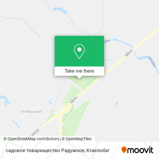садовое товарищество Радужное map