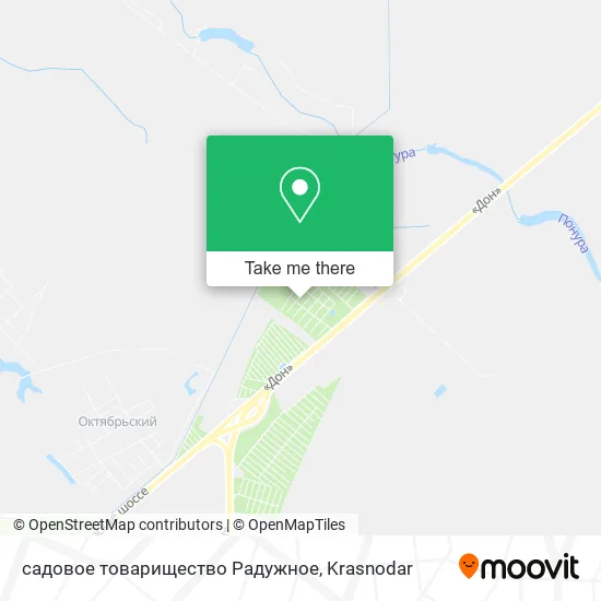 садовое товарищество Радужное map