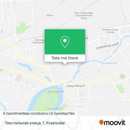 Текстильная улица, 1 map