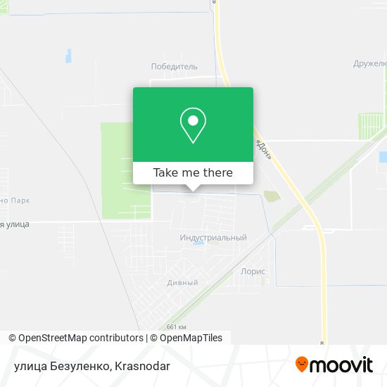 улица Безуленко map