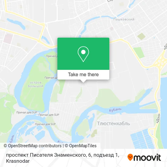 проспект Писателя Знаменского, 6, подъезд 1 map