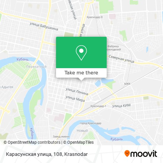 Карасунская улица, 108 map