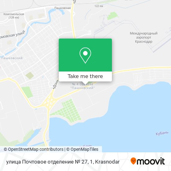 улица Почтовое отделение № 27, 1 map
