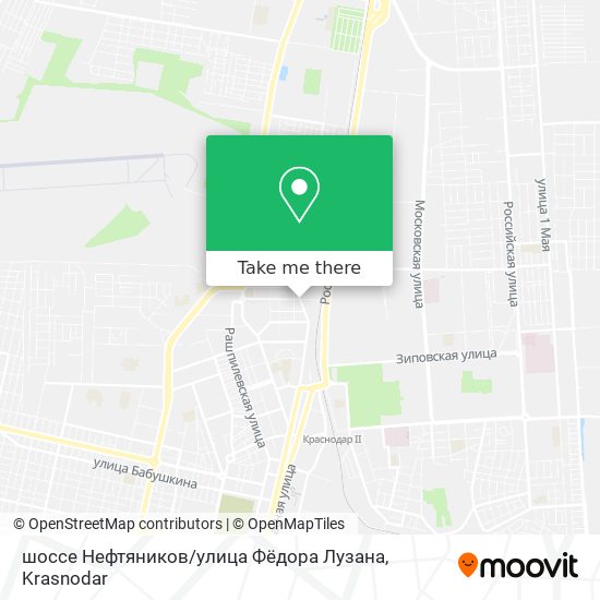 шоссе Нефтяников / улица Фёдора Лузана map