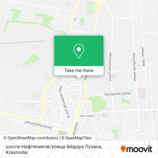 шоссе Нефтяников / улица Фёдора Лузана map
