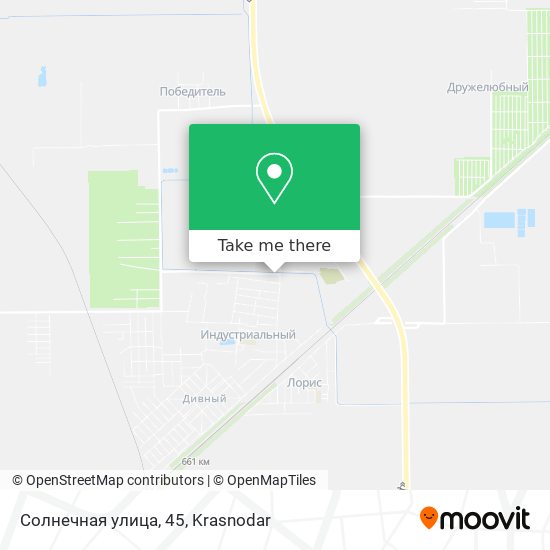 Солнечная улица, 45 map