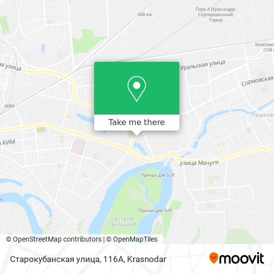 Старокубанская улица, 116А map