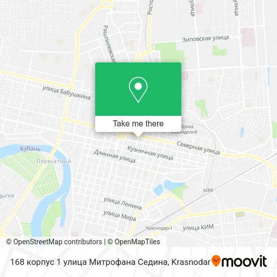 168 корпус 1 улица Митрофана Седина map