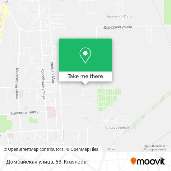 Домбайская улица, 63 map