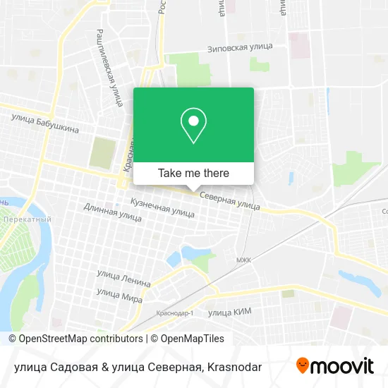улица Садовая & улица Северная map