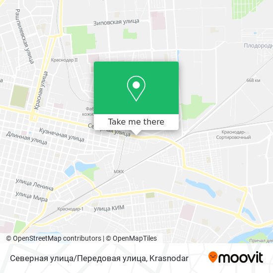 Северная улица/Передовая улица map