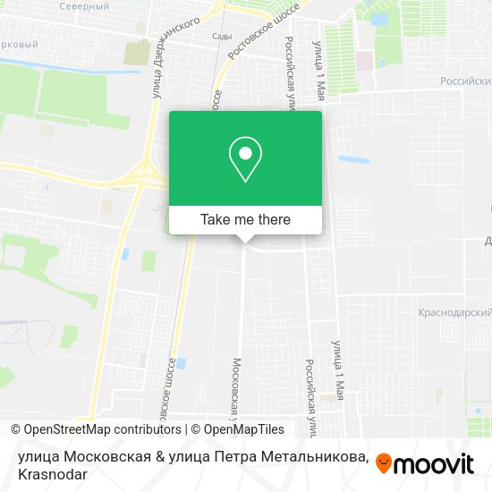 улица Московская & улица Петра Метальникова map
