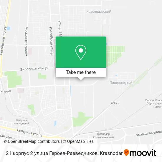 21 корпус 2 улица Героев-Разведчиков map