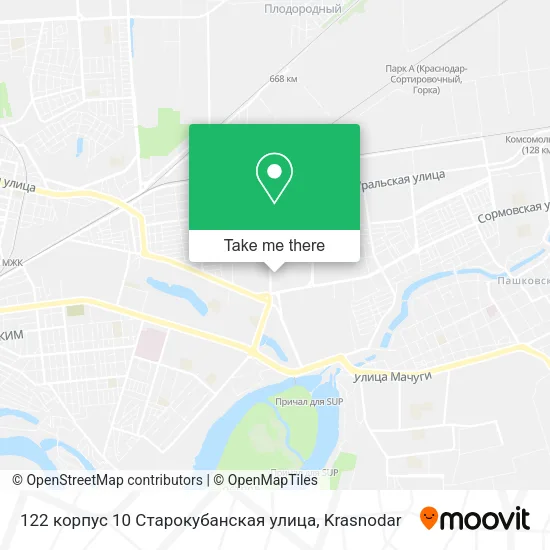 122 корпус 10 Старокубанская улица map