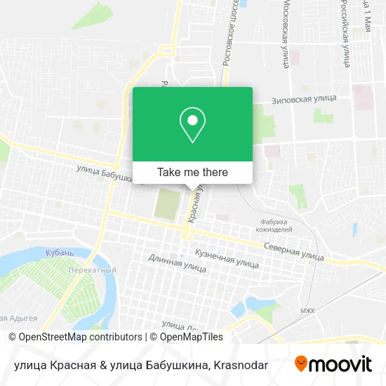 улица Красная & улица Бабушкина map