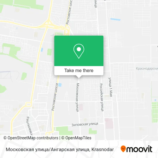 Московская улица / Ангарская улица map