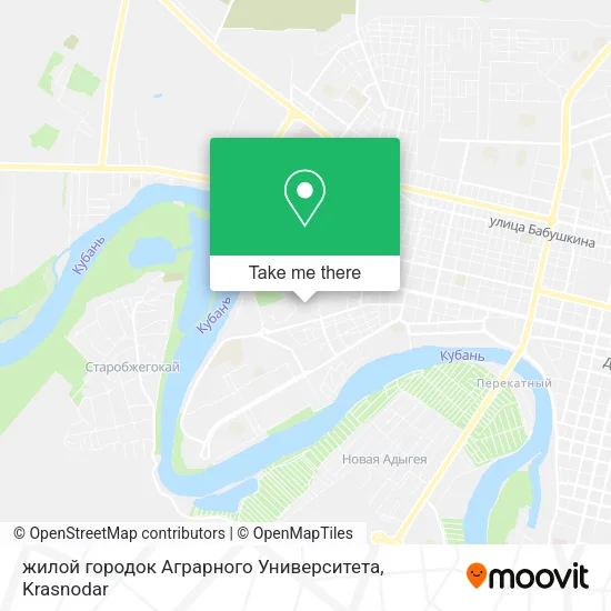 жилой городок Аграрного Университета map