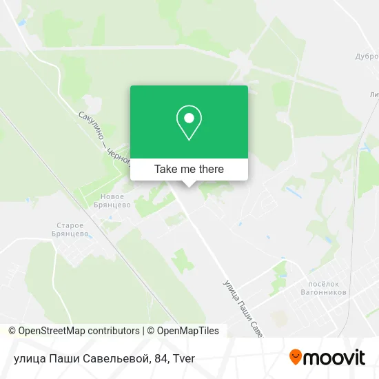 улица Паши Савельевой, 84 map
