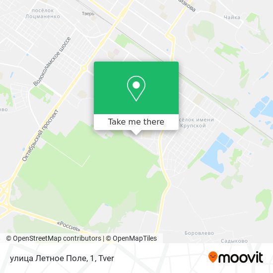 улица Летное Поле, 1 map