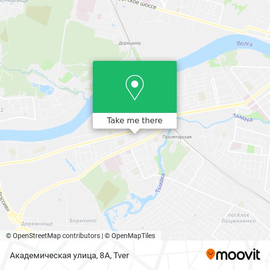 Академическая улица, 8А map