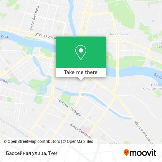 Бассейная улица map