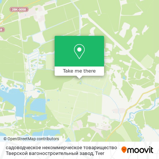 садоводческое некоммерческое товарищество Тверской вагоностроительный завод map