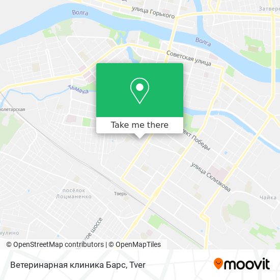 Ветеринарная клиника Барс map