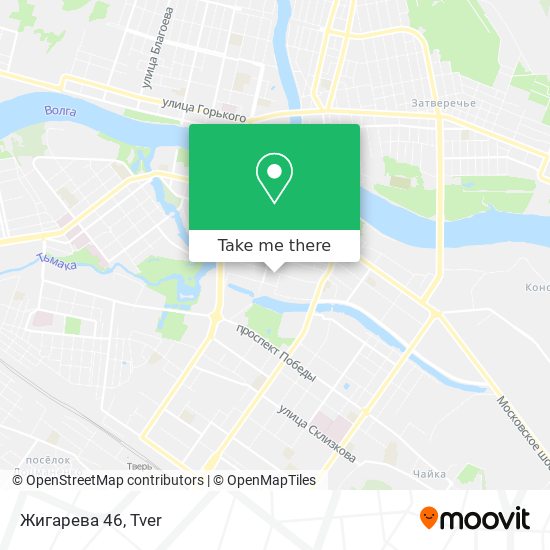 Жигарева 46 map