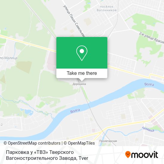 Парковка у «ТВЗ» Тверского Вагоностроительного Завода map