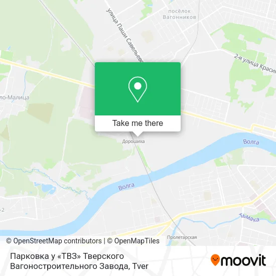 Парковка у «ТВЗ» Тверского Вагоностроительного Завода map
