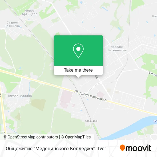 Общежитие "Медецинского Колледжа" map
